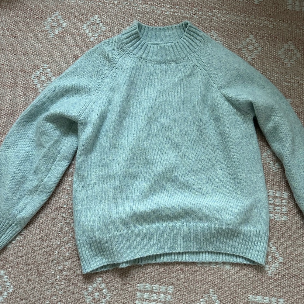 Zara kids light blue wool sweater